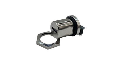 M16 USB 3.1 Gen 2 Typ-C Steckdose, Frontverriegelter gebogener Nadelstecker, Dip-Typ (Vorderansicht)