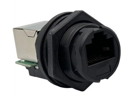 ベヨネット式防水RJ12カプラーソケット - Bayonet-Waterproof-RJ12-Coupler-Socket