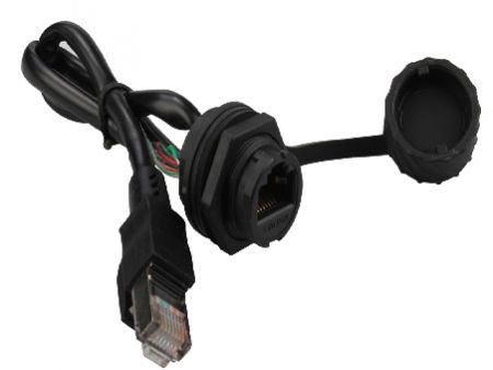 Bayoneta Impermeable RJ45 Jack a Enchufe Con Cable