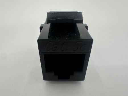 Cat5E RJ45インラインカプラージャックシールドなし(背面図)