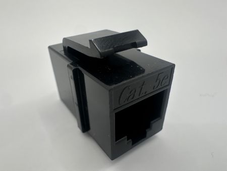 Cat5E RJ45インラインカプラージャックシールドなし(側面図)