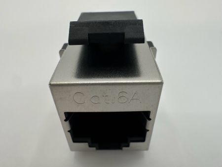 Cat 6A RJ45 Inline Kupplung (Vorderansicht)