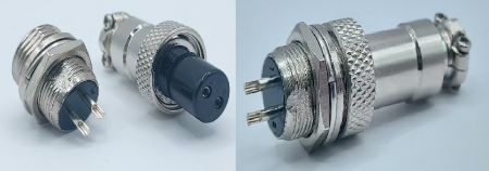 Conector a prueba de agua GX12 para aviación, núcleo de conexión segura.