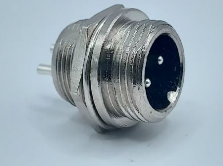 GX12 Luftfahrt wasserdichter Stecker 2 männliche Kerne - GX12-Aviation-Waterproof-Socket-2-Male-Core