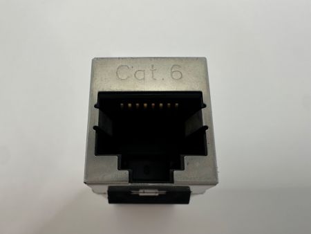 Acoplador en línea RJ45 Cat 6 (Vista frontal)