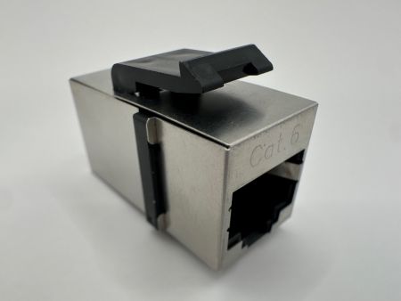 Acoplador en línea RJ45 Cat 6 (Vista lateral)