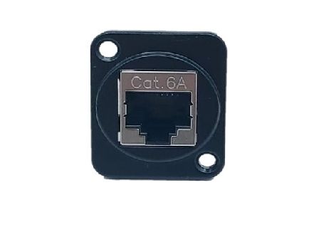 Coupleur en ligne Cat 6A avec connecteur monté sur panneau blindé - Inline-Coupler-Cat-6A-Wth-Shielded-Panel-Mount-Connector