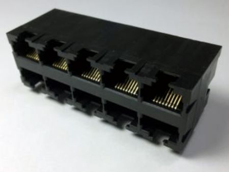 ネットワーキングハードウェア用のダブルデッカーRJ45コネクタ