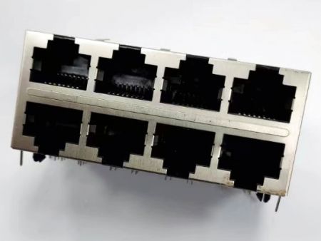 電気通信インフラ用デュアルデッキRJ45コネクタ - 電気通信インフラ用デュアルデッキRJ45コネクタ