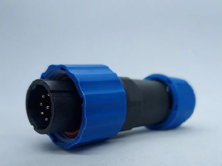 M16 9 Weiblicher Pin Wasserdichter Kunststoff Männlicher Rundstecker Schnelltrennung - M16-9-Female-pin-Waterproof-Plastic-Male-Circular-Connector-Quick-Disconnect