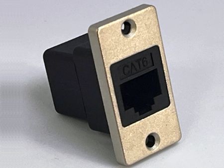 Panel Mount Metal Cat6A RJ45 Coupler - Panel Mount Metal Cat6A RJ45 Coupler