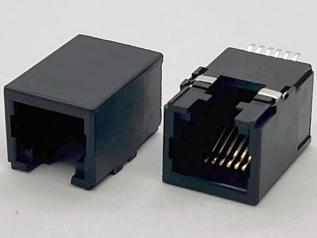 Entrada lateral RJ11 Jack de perfil bajo SMT - Entrada lateral RJ11 Jack de perfil bajo SMT