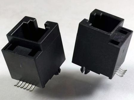 Slim Line RJ11-Buchse mit niedrigem Profil und Eingang von oben - Slim Line RJ11-Buchse mit niedrigem Profil und Eingang von oben