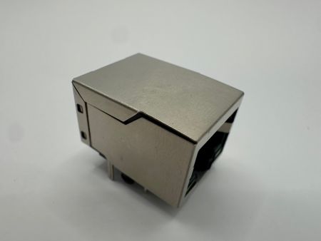 スイッチ接続用モジュラー8P8Cジャック(側面ビュー)