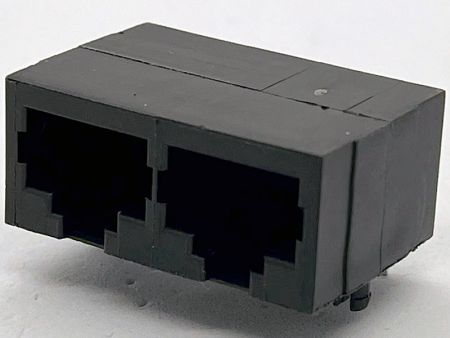 スイッチおよびルーター用マイクロRJ45 2ポートPCBジャック - スイッチおよびルーター用マイクロRJ45 2ポートPCBジャック