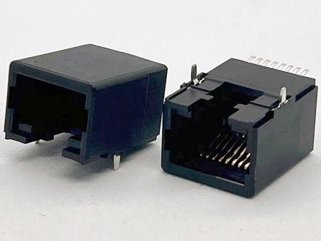 Conector RJ45 de perfil bajo para infraestructura de telecomunicaciones - Conector RJ45 de perfil bajo para infraestructura de telecomunicaciones