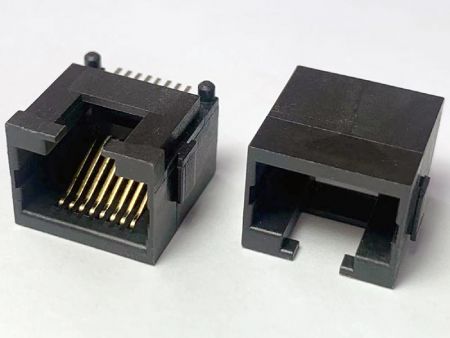 Conector RJ45 miniatura integrado en PCB para conectividad de computadora portátil