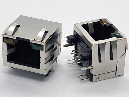 Kompakte Rast-LED-RJ45-Buchse für Schalter - Kompakte Rast-LED-RJ45-Buchse für Schalter