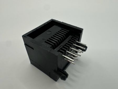 Mini-Seiteneingangs-PCB-Buchse für die Integration von Smart Metern (Seitenansicht)