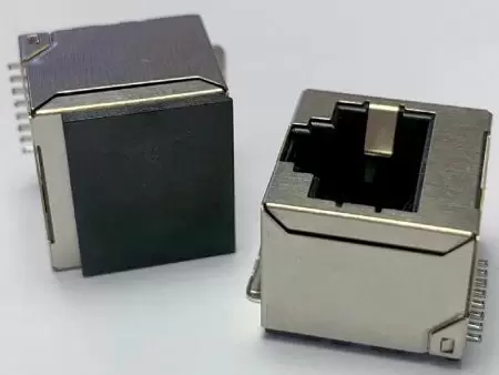 Hochgeschwindigkeits-Top-Entry-RJ45-Buchse, abgeschirmt, SMT - Hochgeschwindigkeits-Top-Entry-RJ45-Buchse, abgeschirmt, SMT