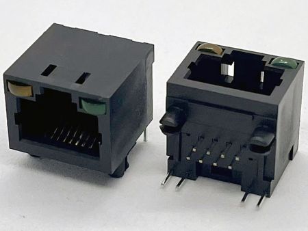 Conector RJ45 compacto con LED para integración en medidores inteligentes