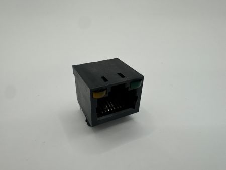 LED-fähiger kompakter RJ45-Anschluss für die Integration von Smart Metern (Seitenansicht)