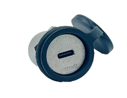 Conector Fêmea para Fêmea Tipo C 3.2 à Prova d'Água Tipo de Trava Traseira M22 - Conector Tipo de Trava Traseira à Prova d'Água Tipo C 3.2 Fêmea para Fêmea M22