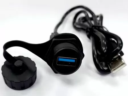 플러그가 있는 나사 방수 USB 3.0 - 플러그가 있는 나사 잠금 방수 USB 2.0