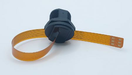 Thread Waterproof Nano Sim Male to Female Extension Flat FPC Cable Extender L=200mm(Back view)