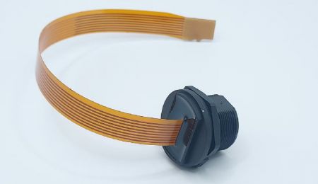 Thread Waterproof TF Card Male to Female Extension Flat FPC Cable Extender L=200mm(Back view)