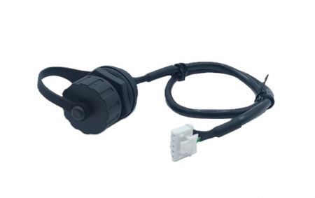 Connettore USB 3.0 impermeabile a filo con cavo L=350mm (Vista frontale)