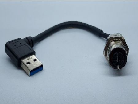 USB 3.0 Stecker zu M12 8F X Code - USB-3.0-Stecker zu M12-8F-X-Code