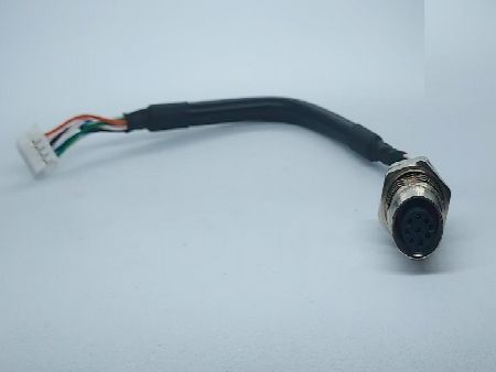 ワイヤーハーネス2*5PからM12 8メスコアAコードL=150mm - ワイヤーハーネス2X5PからM12 8メスコアAコードL=150mm