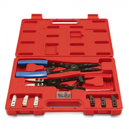 10 1/2” Heavy Duty Replaceable Tip Circlip Pliers Set - Heavy Duty Replaceable Tip Circlip Pliers Kit