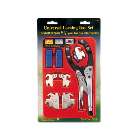 Universal Multipurpose Locking Tool Set with Four Attachments - Universal Multipurpose Locking Tool Set with Four Attachments