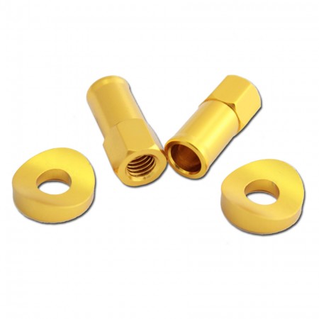 Extended Rim Lock Nuts with Beveled Spacers Kit - Extended Rim Lock Nuts with Beveled Spacers Kit