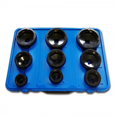 9pcs Socket Set with Inside Teeth for Groove Nuts - Socket Set with Inside Teeth for Groove Nuts