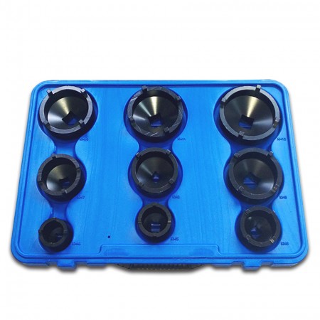 9pcs Socket Set with Outer Teeth for Groove Nuts - Socket Set with Outer Teeth for Groove Nuts