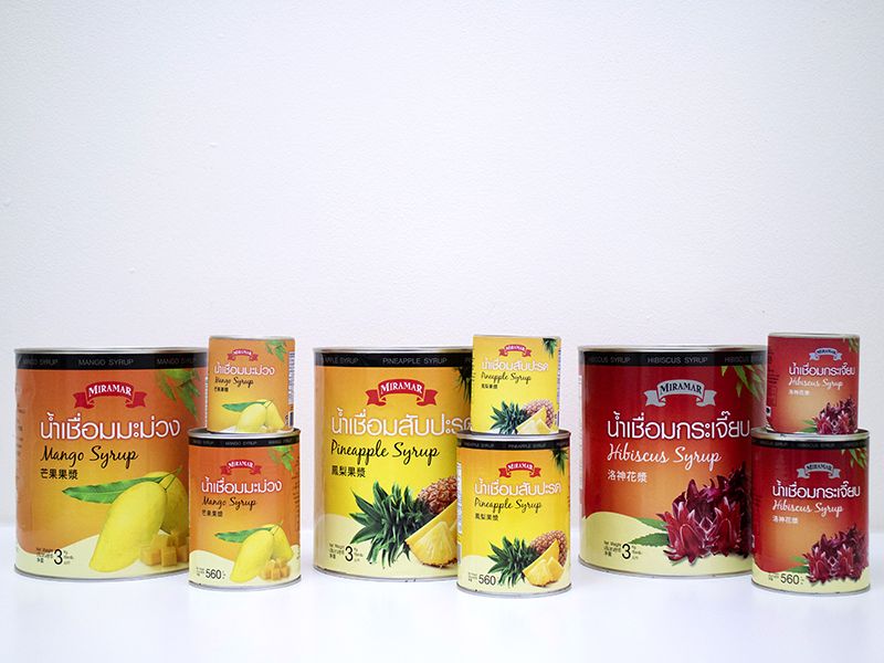 Sirop de fruits en conserve personnalisé produit par un fabricant certifié ISO.
