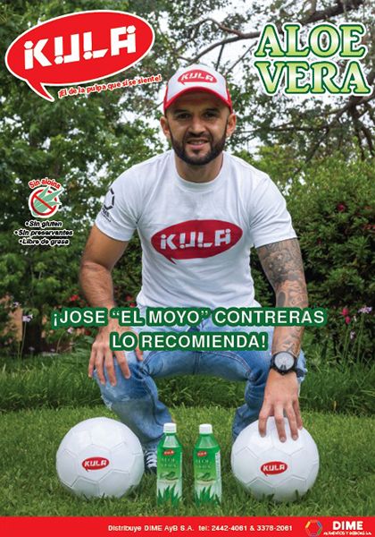 Control brand of Aloe vera drink "Kula" is presented in Guatemala.