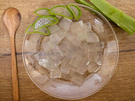 شريحة / مكعب الألوة فيرا.