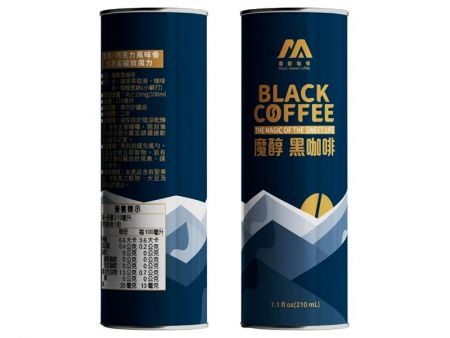 Dosenkaffee - Heiß gebrühter schwarzer Kaffee.