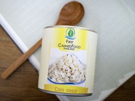Konserverad pärlkorn - First Canned Food producerar konserverade coixfrön.