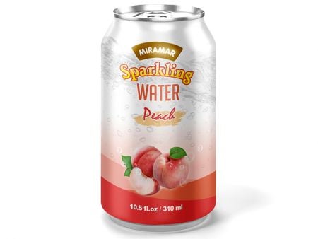 Flavored sparkling drink OEM available-peach.