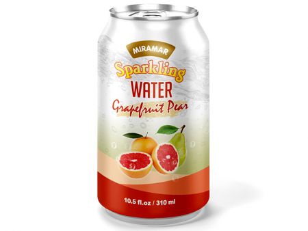 Flavored sparkling drink OEM available-Grape fruit & Pear.