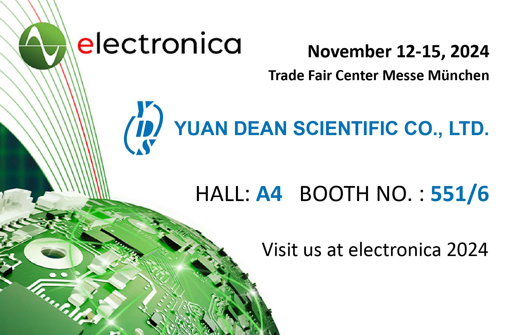 Join us at Hall A4 551/6 from Nov. 12-15, 2024 in Munich, Germany