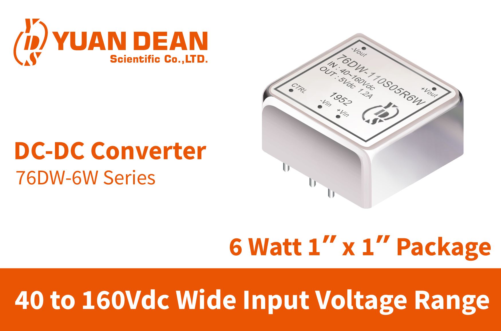Konverter DC-DC input 40-160Vdc
