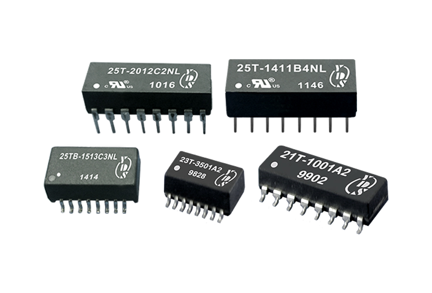 Transformadores electrónicos para Ethernet