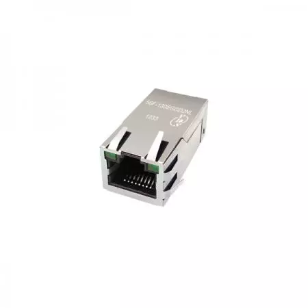 Single Port 100/1000 Base-T PoE PoE+ RJ45 Jack with Magnetics - 100/1000 Base-T Single Port PoE & PoE+ Tab Up RJ45 Jack