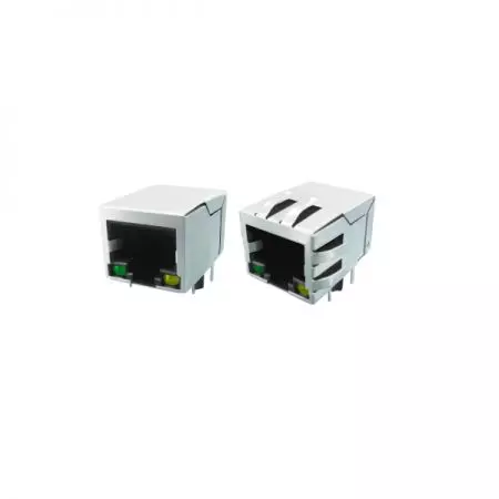 Single Port 10 Base-T RJ45 Jack with Magnetics - Single Port 10 Base-T RJ45 Jack With Magnetics